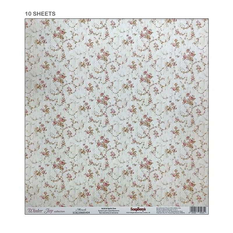 12x12 Paper, 10 Sheets, Winter Joy