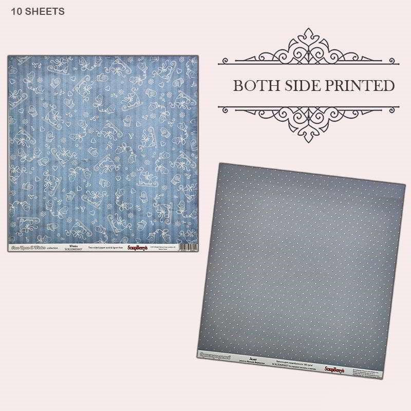 12x12 Paper, 10 Sheets, Winter