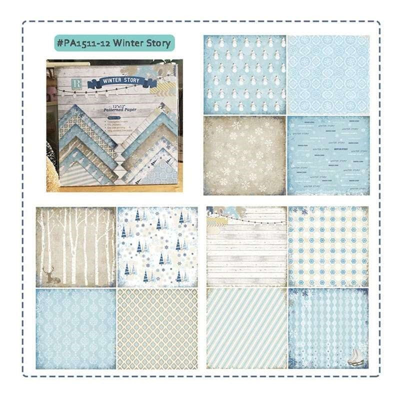 12x12 Paper Pack, Winter Story