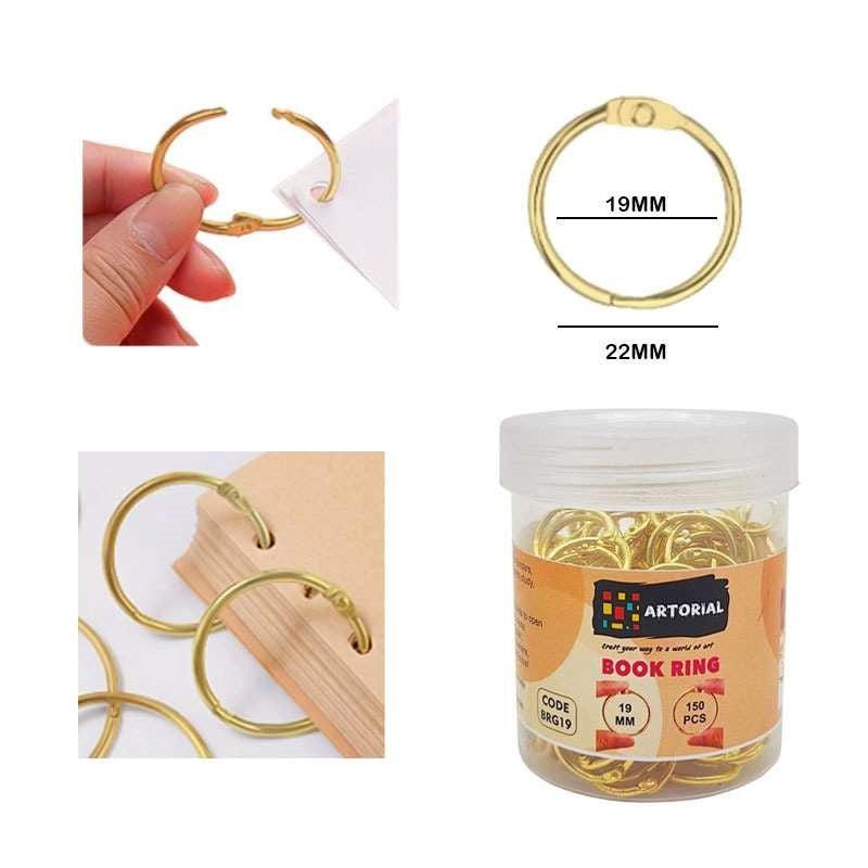 Book Ring Gold 19mm