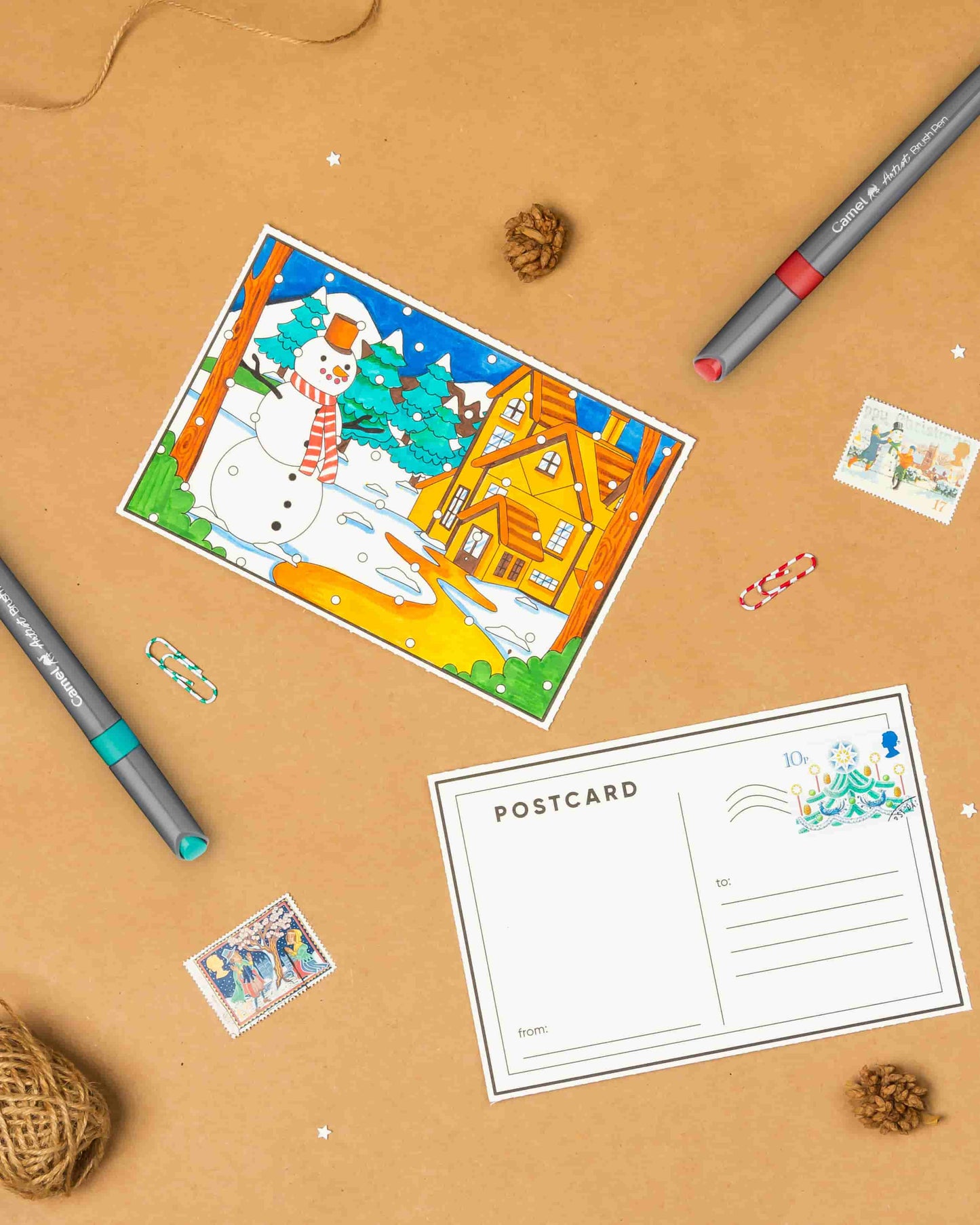 Camel Artist Brush Pens Set