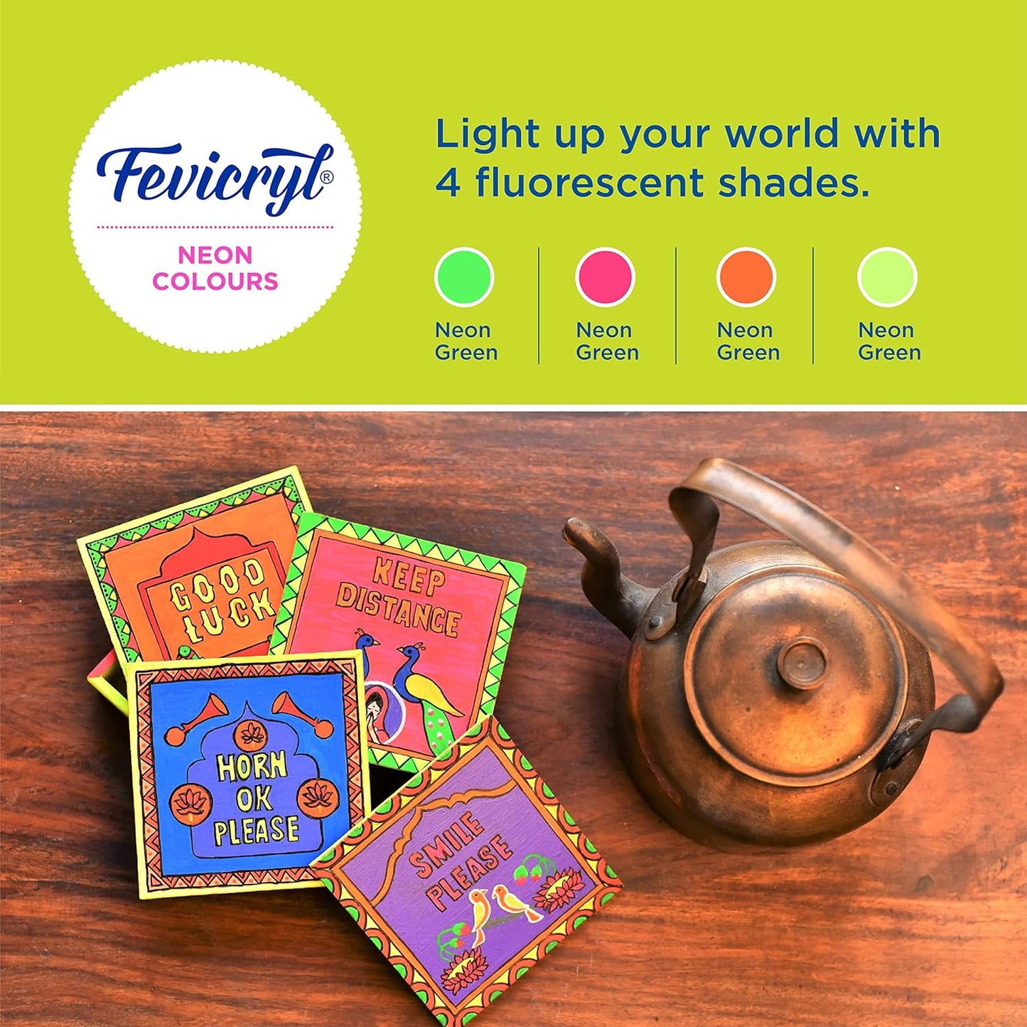Fevicryl Neon Acrylic Colour Kit 15 ml