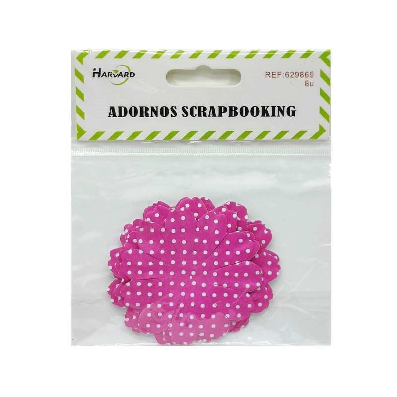 Scrap Booking Flower 8pcs