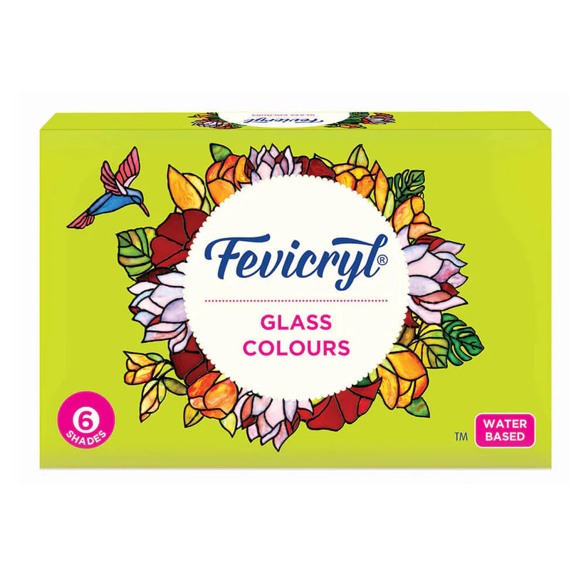 Fevicryl Water Based Glass Colours Set 10 ml