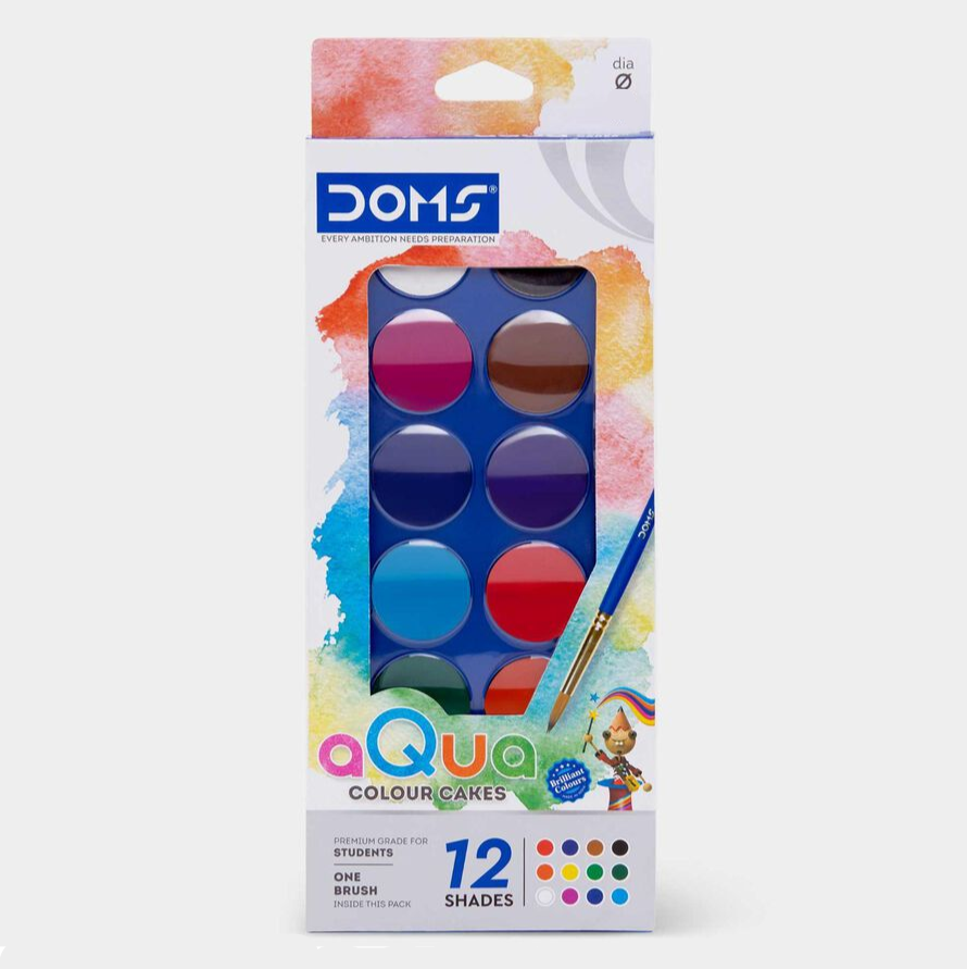 DOMS Aqua Colour Cakes, 23mm