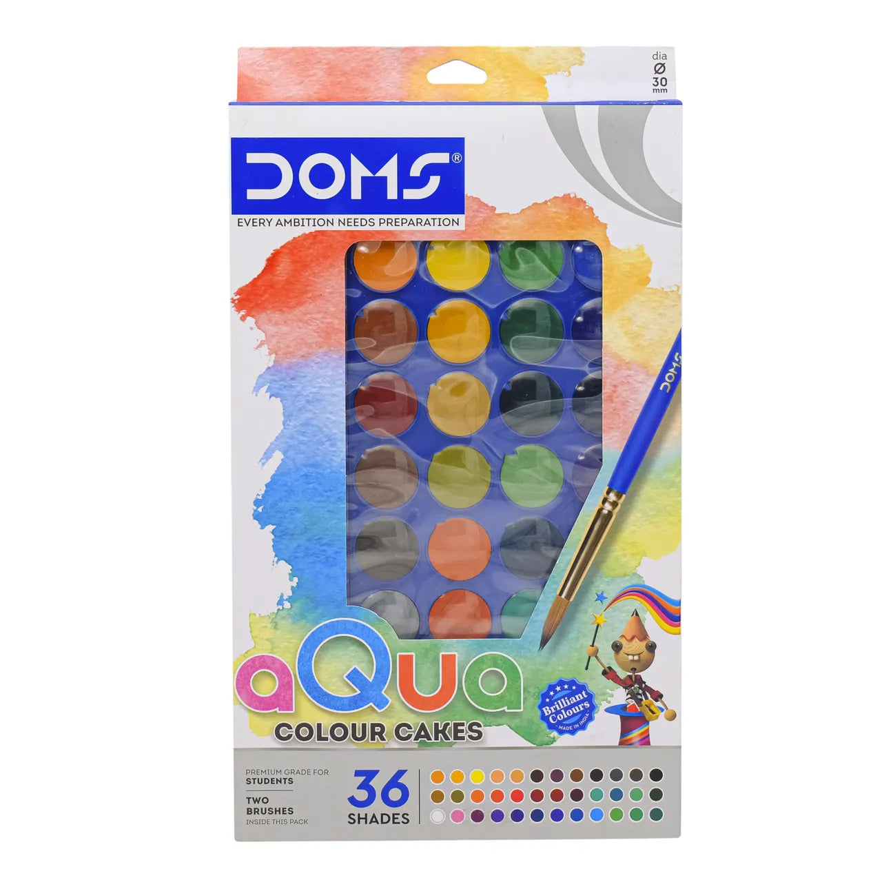 DOMS Aqua Colour Cakes, 30mm