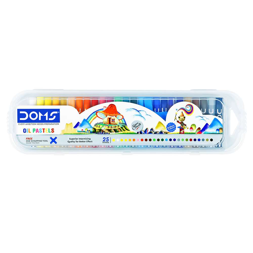 DOMS Oil Pastels Plastic Box Pack