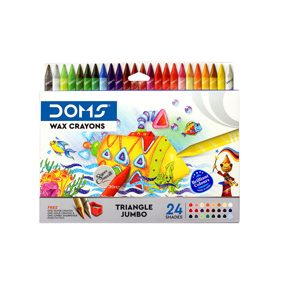 DOMS Tri Jumbo Wax Crayons