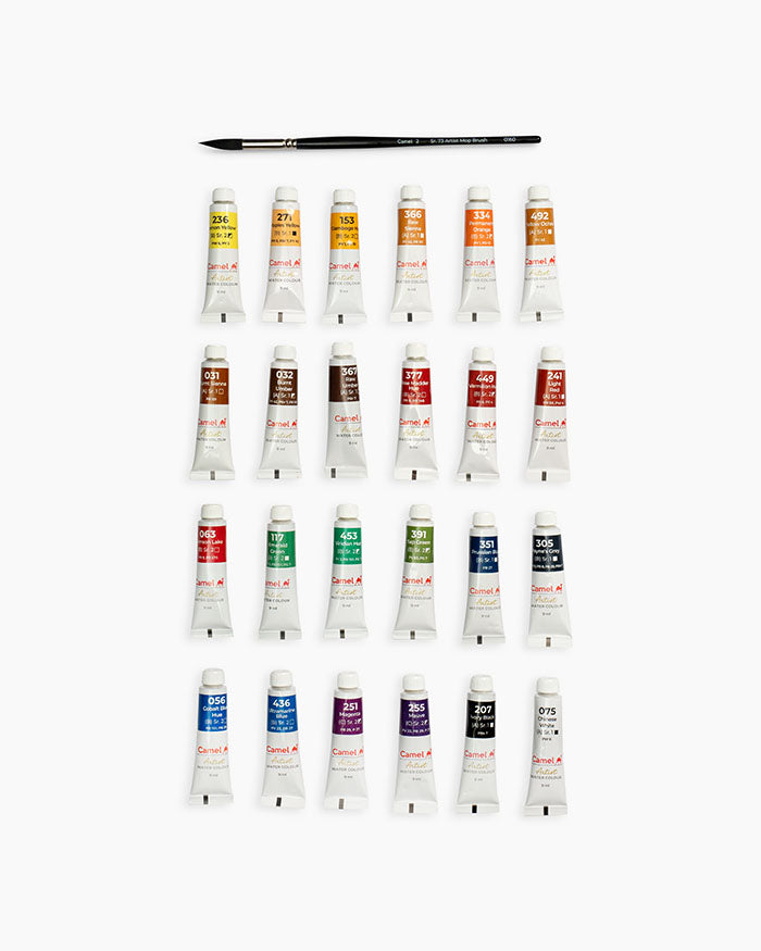 Camel Artist Water Colour Tubes Set 9 ml