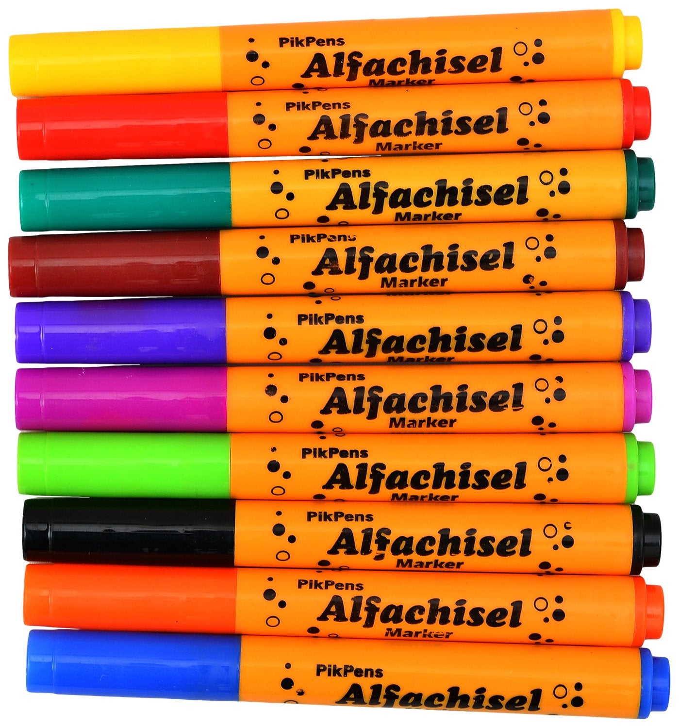 Alfa Chisel 10 Water Color Chisel Markers