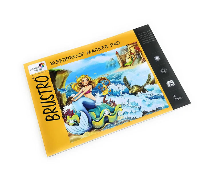 BRUSTRO Bleedproof Marker Pad, 70 GSM, 50 Sheets