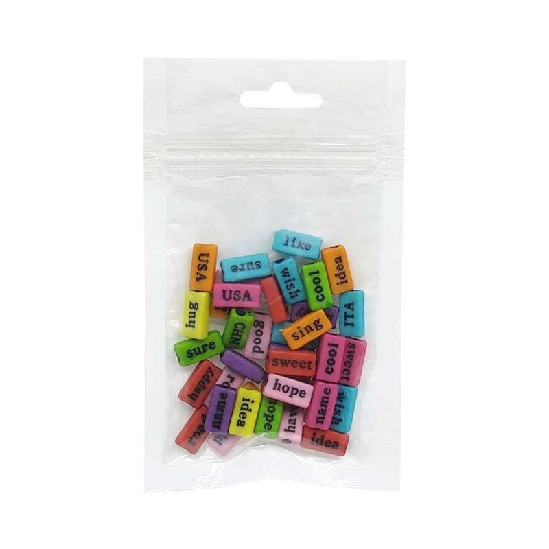 Bracelet Beads Words 20g