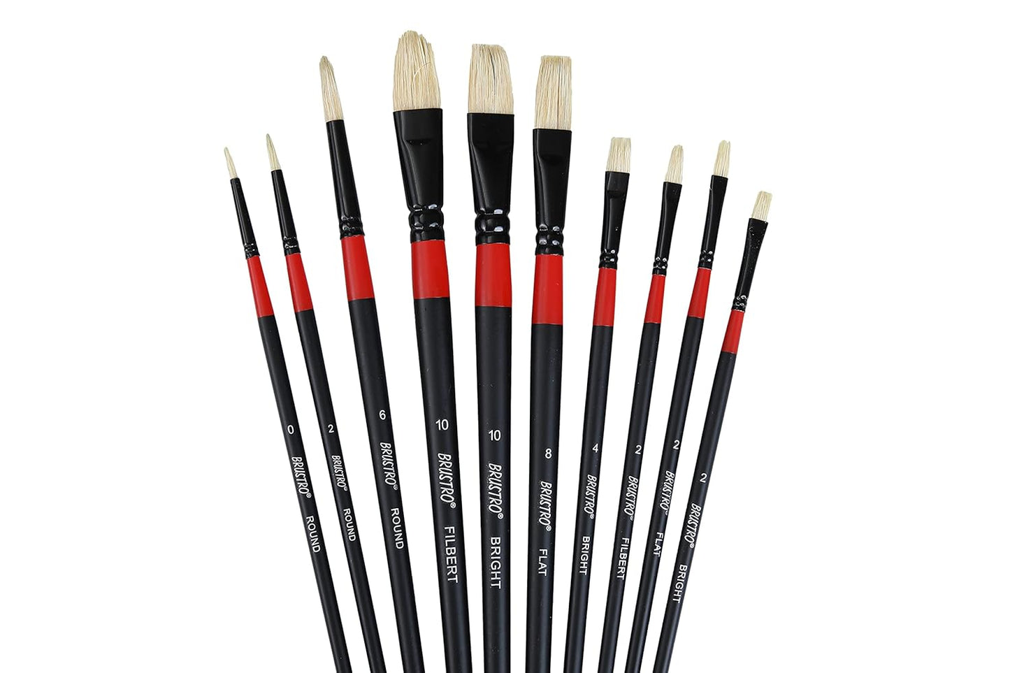BRUSTRO Artist Brushes White Bristle