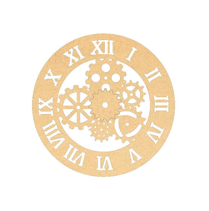 Gear MDF Clock Base