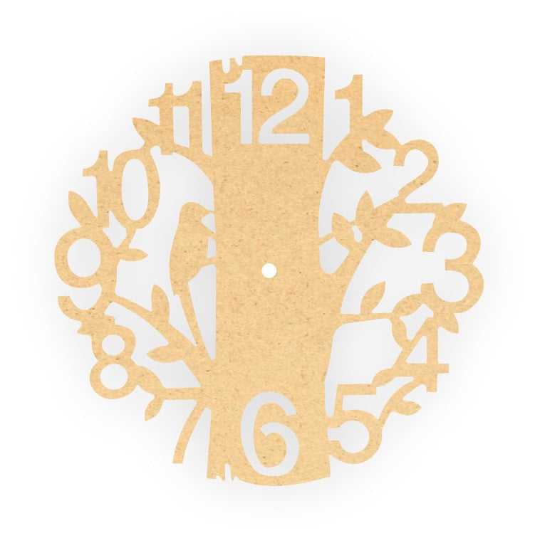 Life of Tree MDF Clock Base