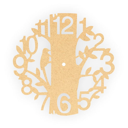 Life of Tree MDF Clock Base