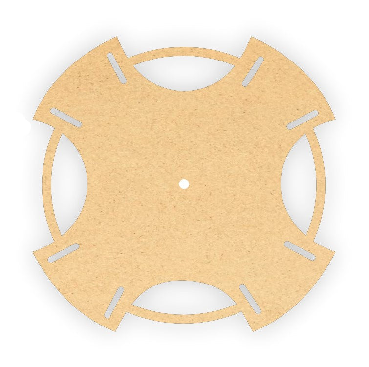 Fancy MDF Clock Base