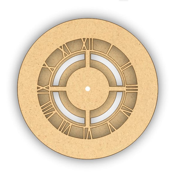 Double Layer Fancy MDF Clock Base