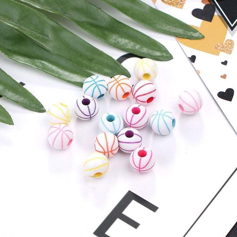 Craft Beads Basketball 500g
