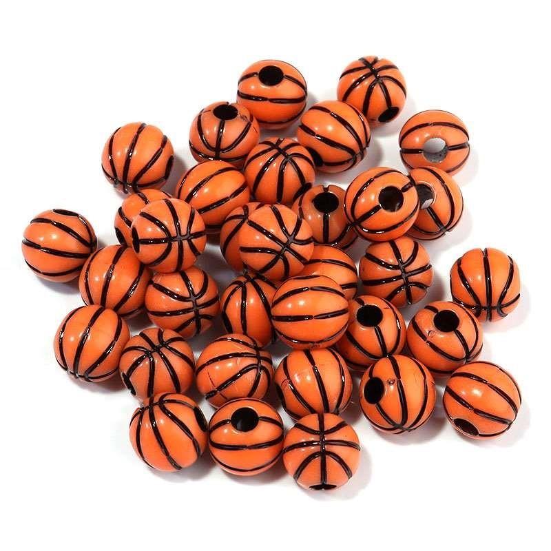 Craft Beads Basketball 500g