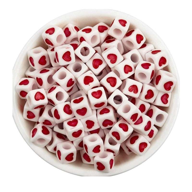Craft Beads Heart 500g