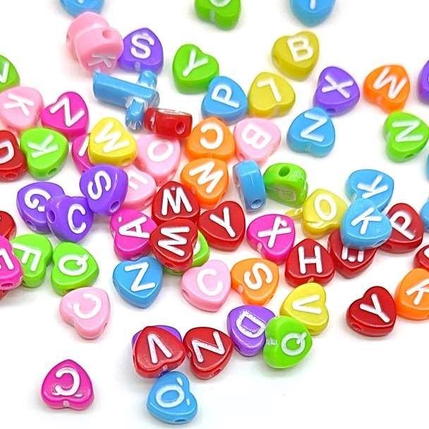 Craft Beads Alphabets 500g