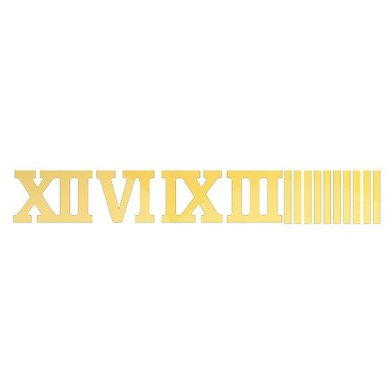 Acrylic Roman Numbers With Bars For Clock