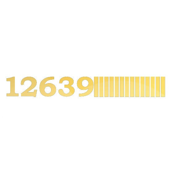 Acrylic Numbers With Bars For Clock
