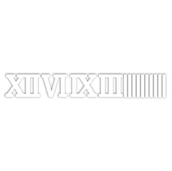 Acrylic Roman Numbers With Bars For Clock