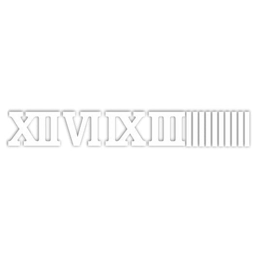 Acrylic Roman Numbers With Bars For Clock