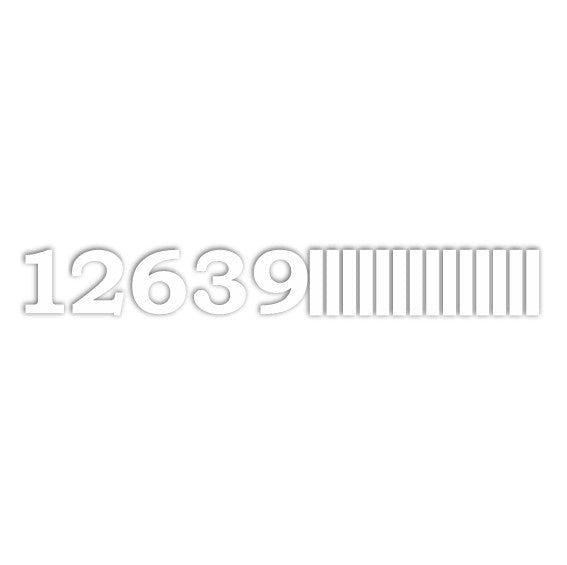Acrylic Numbers With Bars For Clock
