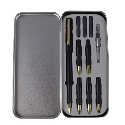 SKYGOOD Calligraphy Pen Set 6 Nib Kit with 3 Ink Cartridges