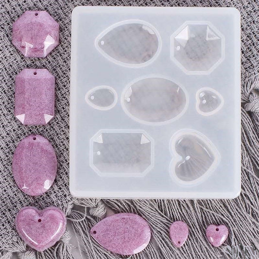 Gem Earrings & Pendants Silicon Mould