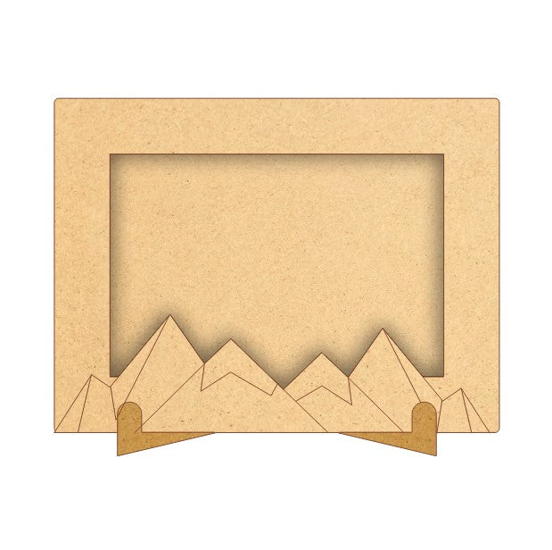 DIY MDF Photo Frame - Mountain