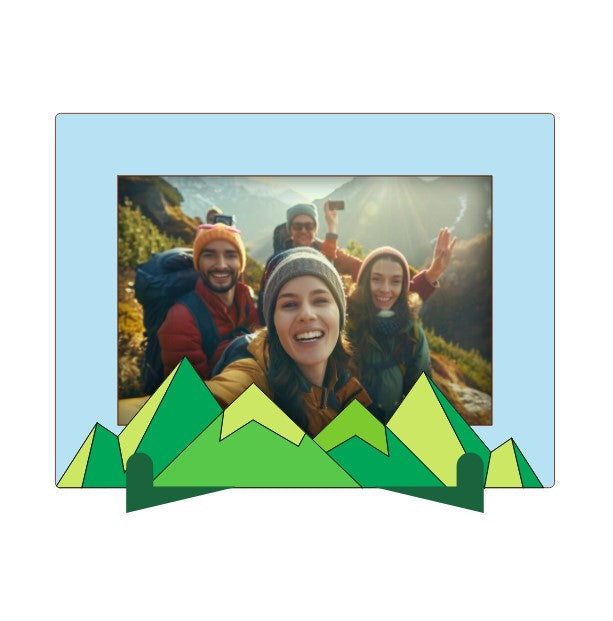 DIY MDF Photo Frame - Mountain