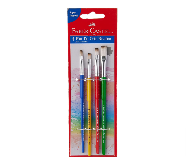 Faber Castell Flat Tri-Grip Paint Brushes