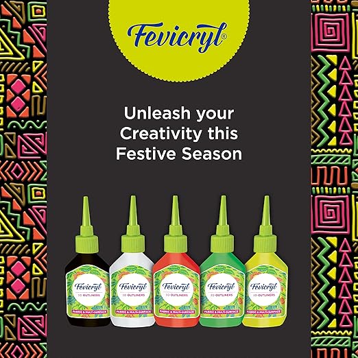 Fevicrly 3D Regular Outliners Set 20ml