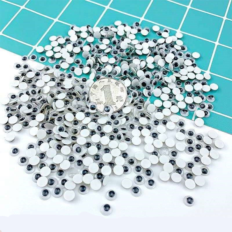 Googly Eyes Round 7mm, 125pcs