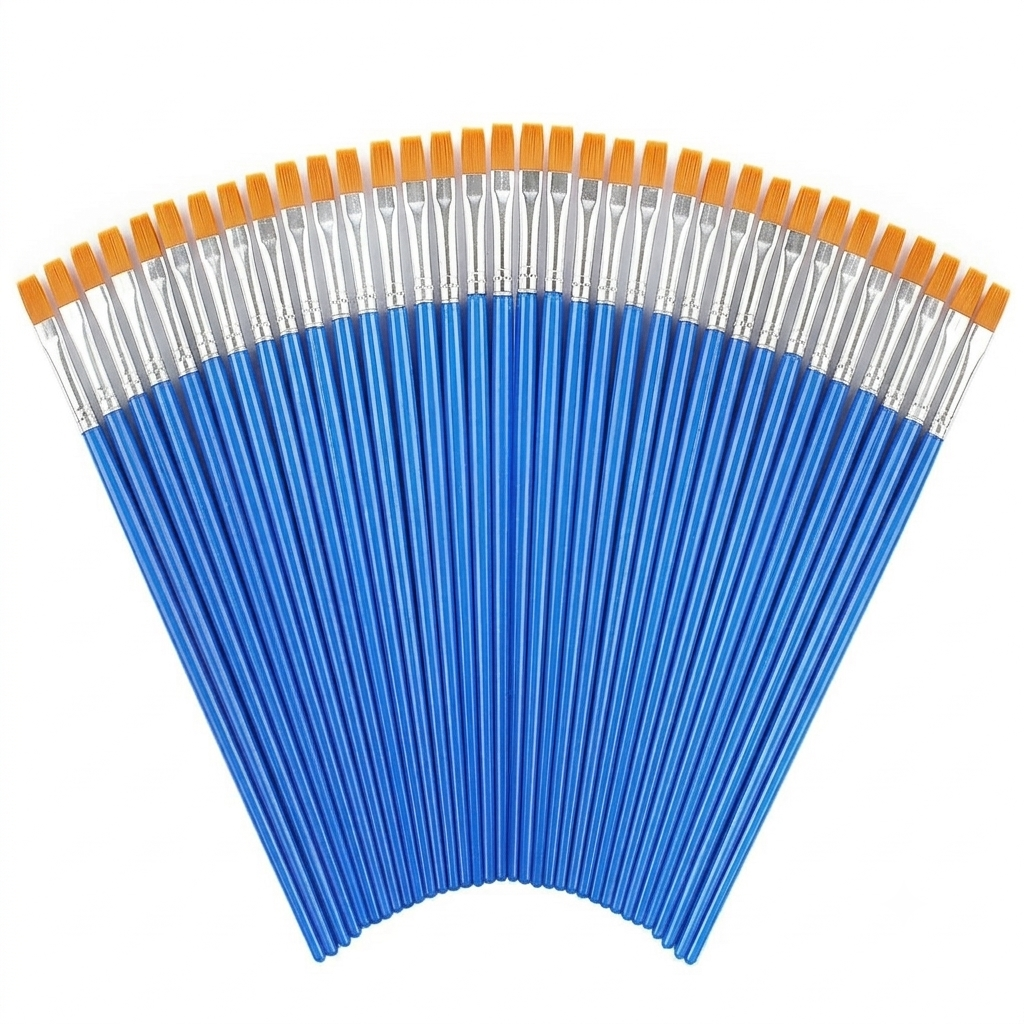 Paint Brushes for Workshop (Flat)