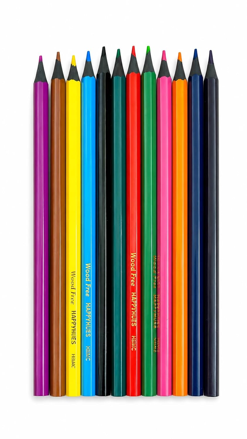 Himic 12 Color Pencils Round Box