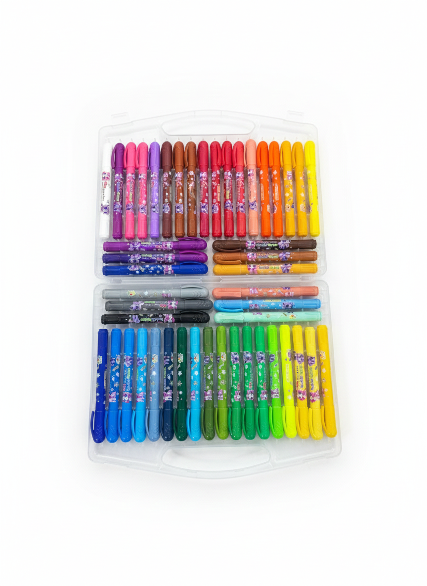 Silky Washable Crayons - Set of 48 Shades