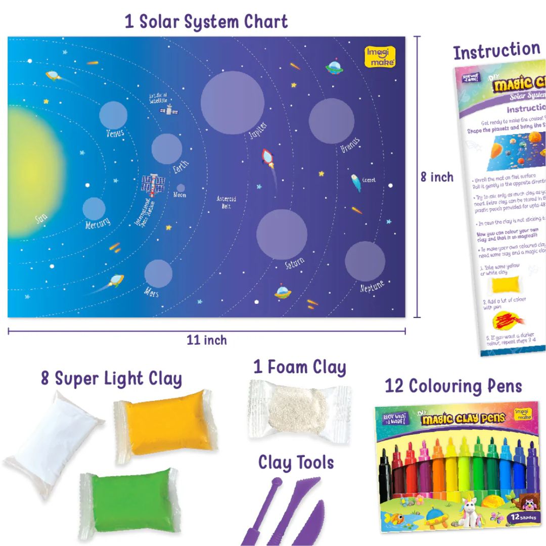 Imagimake Magic Clay - Solar System