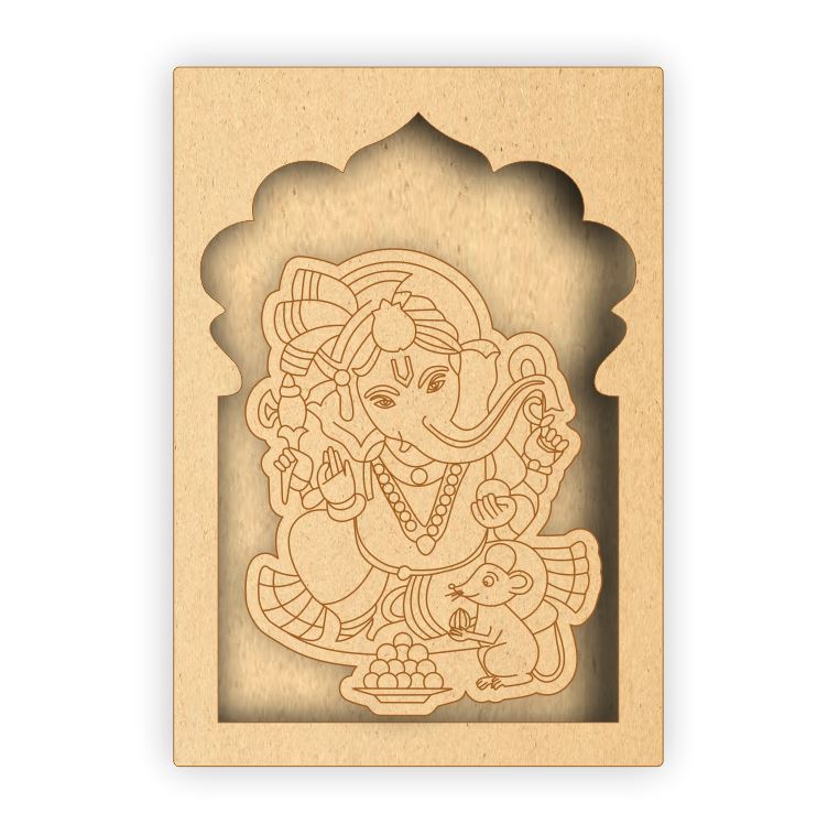 MDF Jharokha Box - Ganpati Bappa