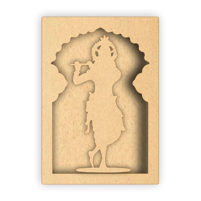 MDF Jharokha Box - Lord Krishna