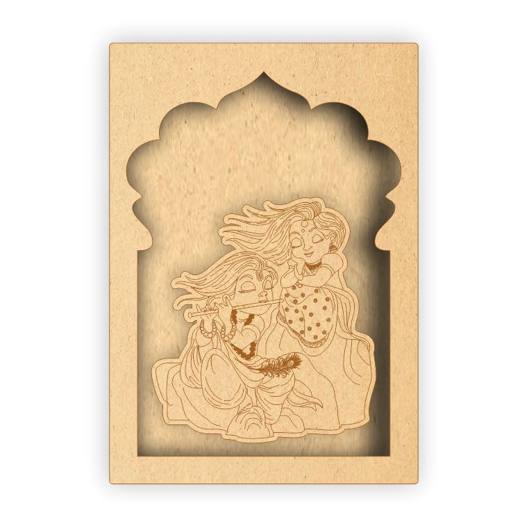 MDF Jharokha Box - Radha Krishna
