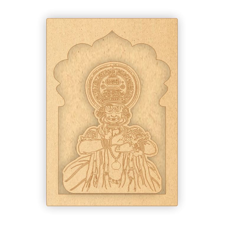 MDF Jharokha Plaque - Kathakali