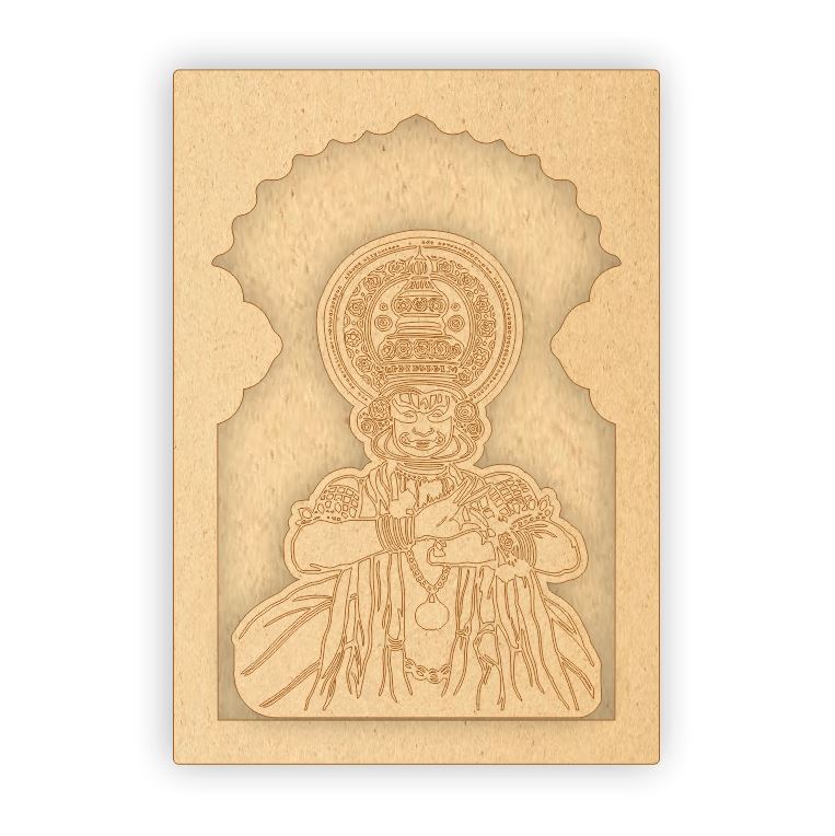 MDF Jharokha Plaque - Kathakali