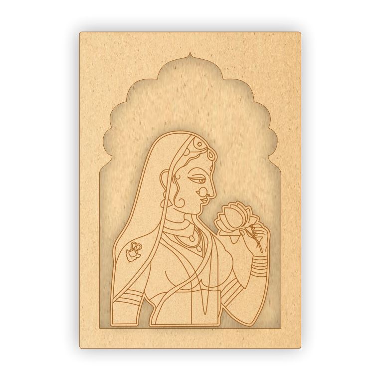 MDF Jharokha Plaque - Maharani
