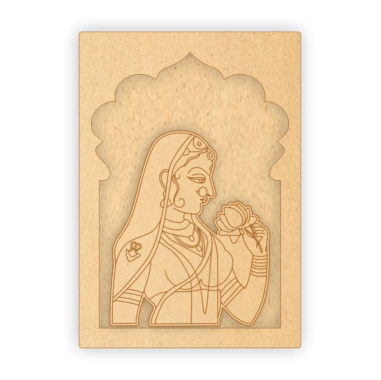 MDF Jharokha Plaque - Maharani
