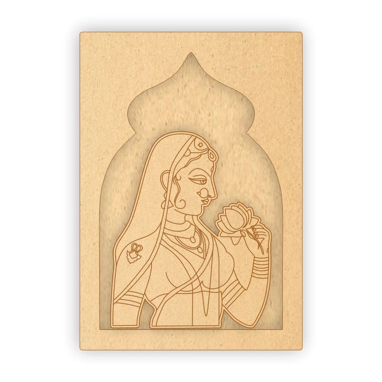 MDF Jharokha Plaque - Maharani